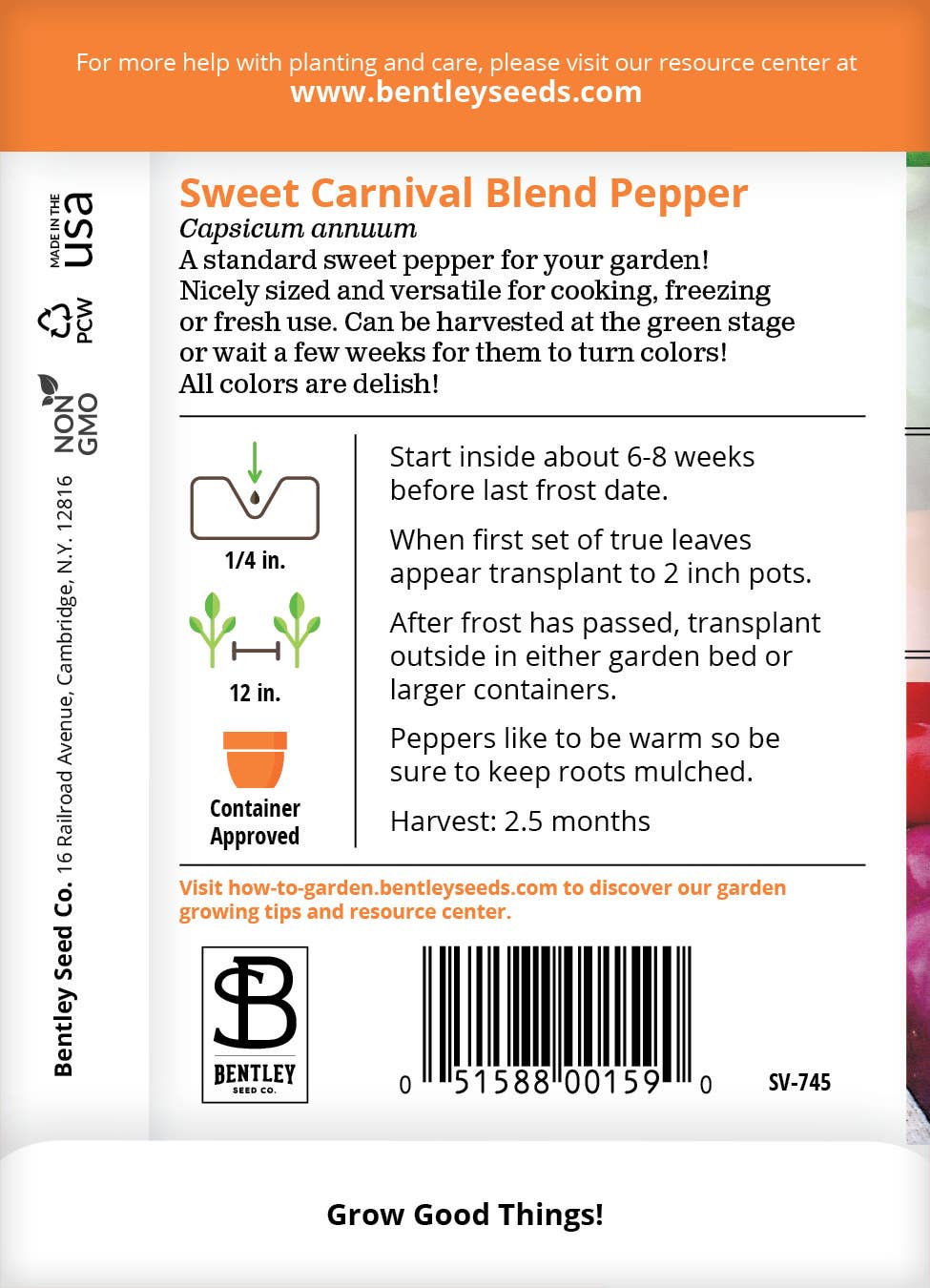 Pepper, Sweet Carnival Blend