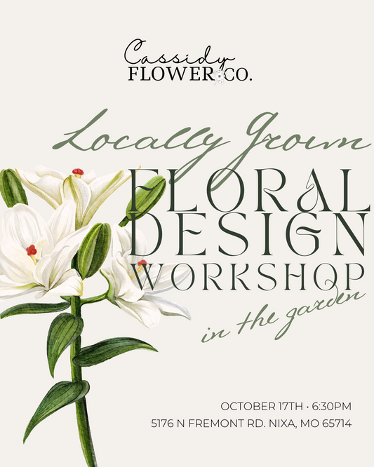 October 17th | Locally Grown Floral Design Workshop in The Garden