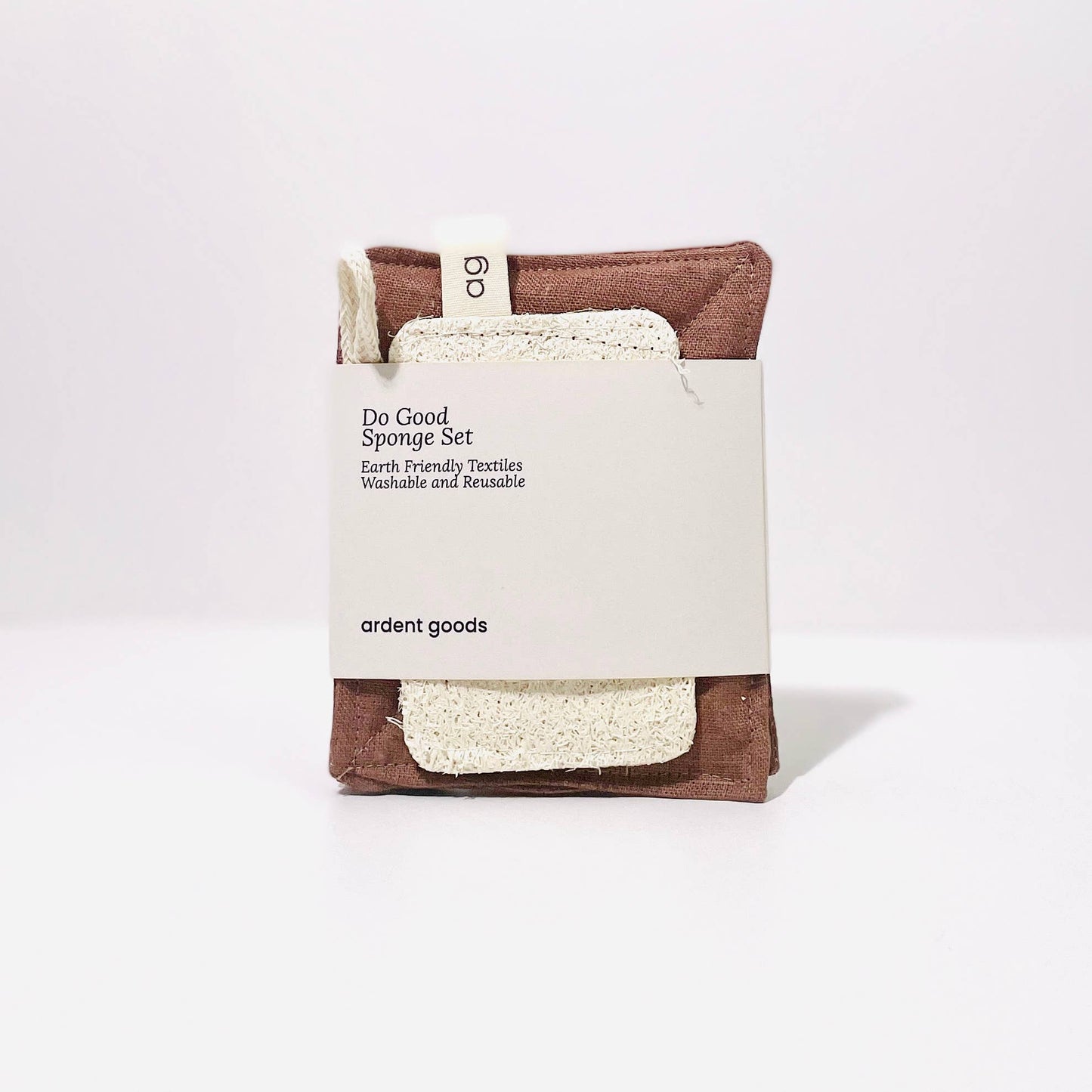 Squishy Eco Friendly Linen Sponge Set - Oatmeal