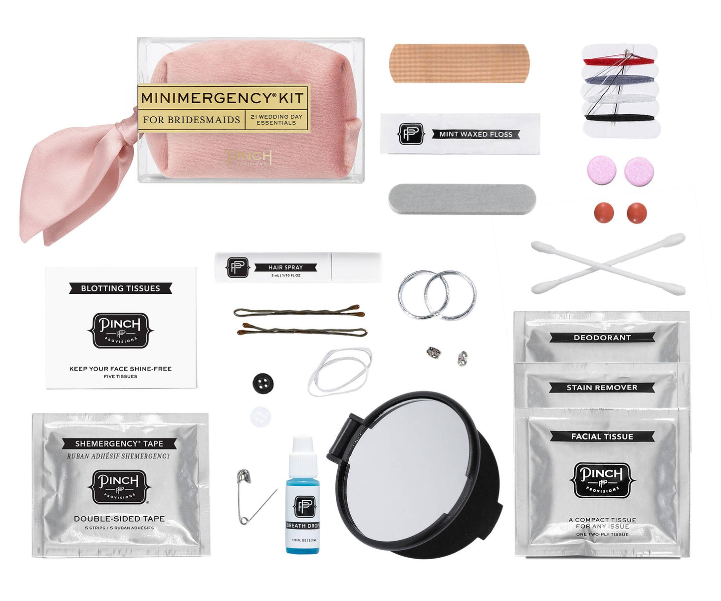 Velvet Minimergency Kits for Bridesmaids - Ivory