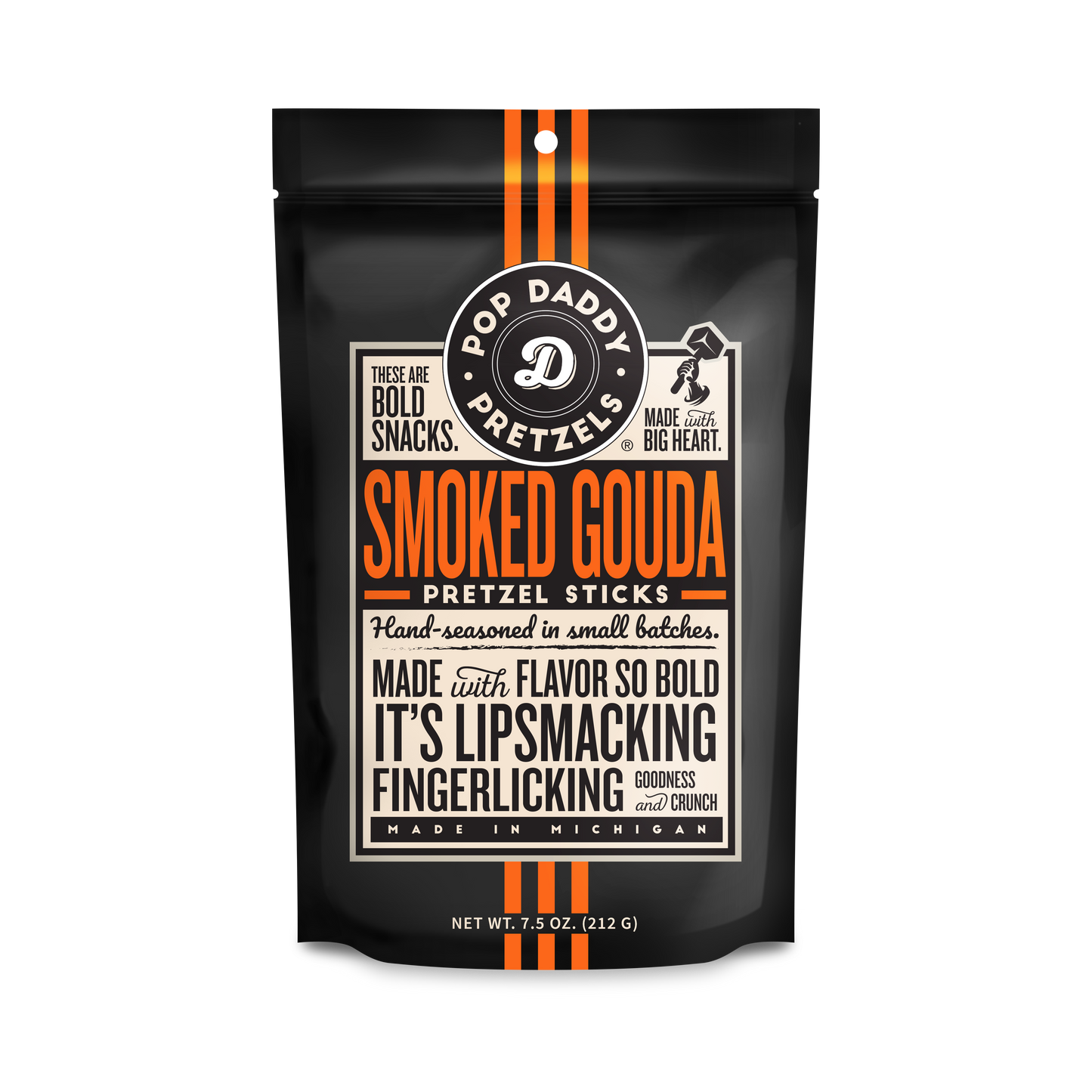 Pop Daddy – Smoked Gouda Seasoned Pretzels