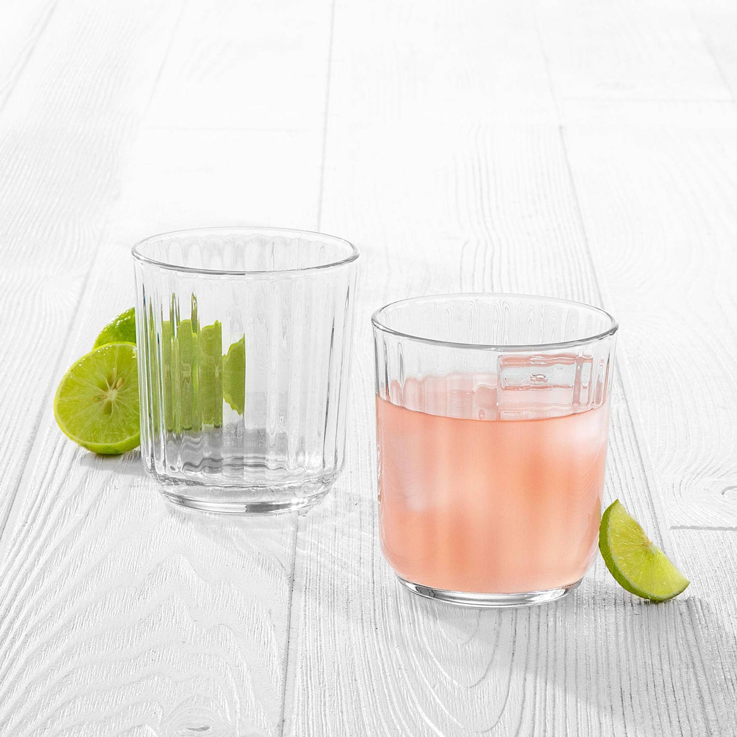 Libbey Paneled DOF Rocks Glasses, 11.2oz