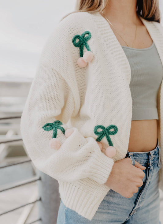 Cherry Sweater Cardigan