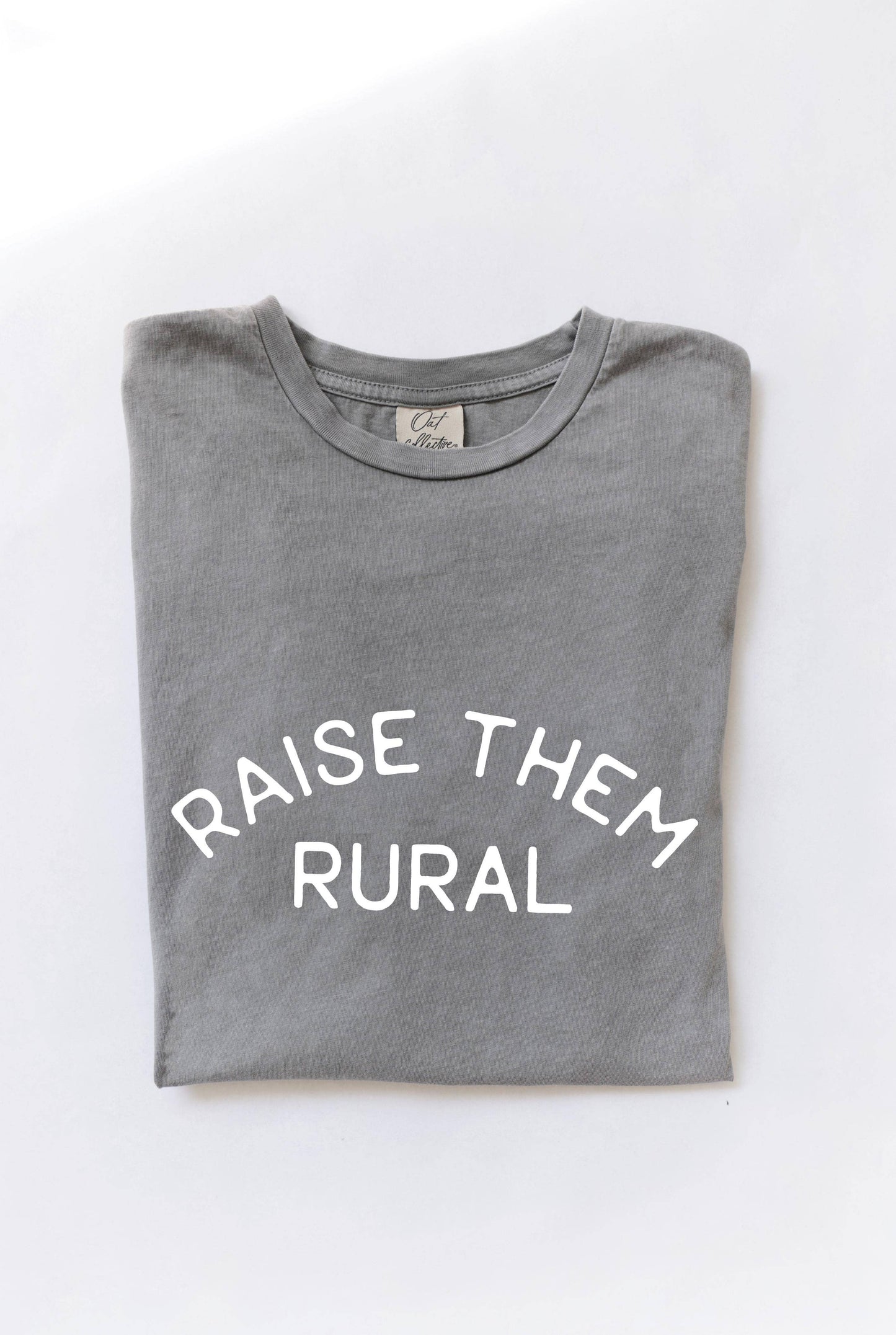 Raise Them Rural Mineral Washed Graphic Top