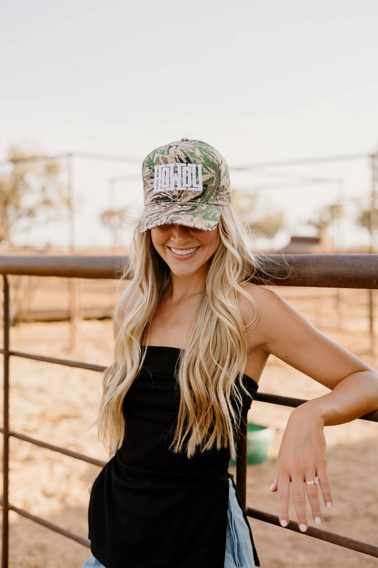 Howdy Trucker Hat -  Camo