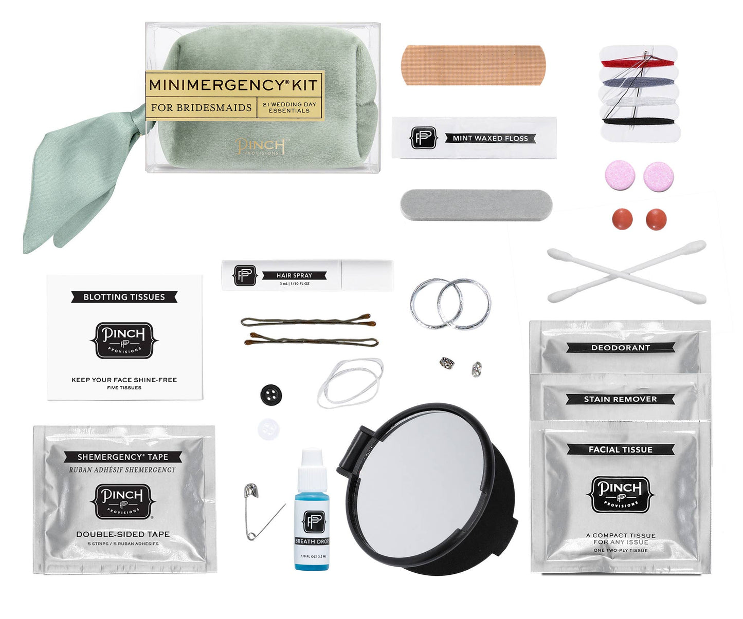 Velvet Minimergency Kits for Bridesmaids - Ivory