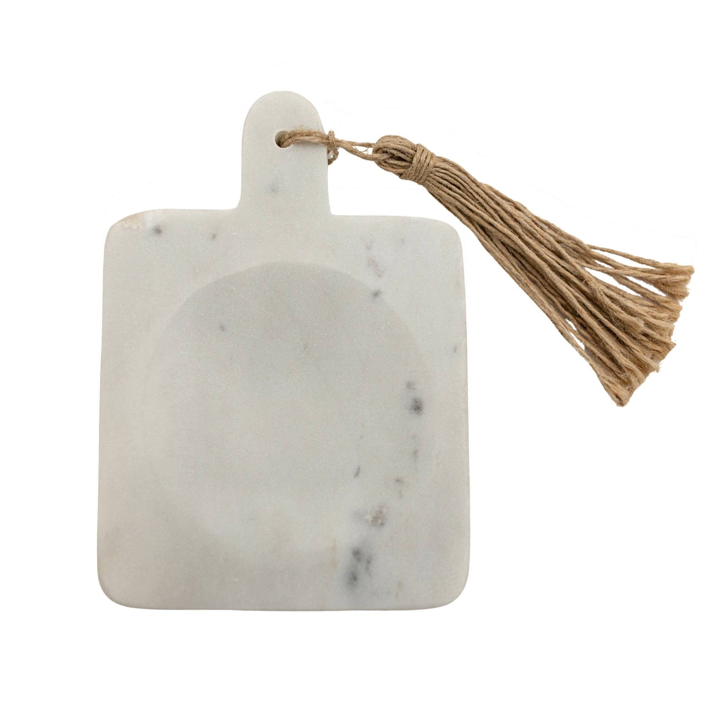 Maggie White Marble & Jute Spoon Rest