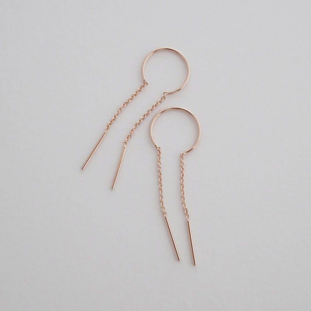 Threader Drop Bar Earrings