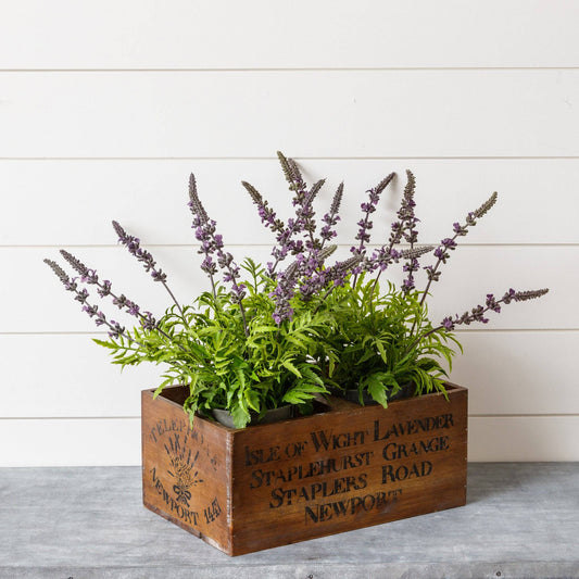 Vintage Lavender Crate