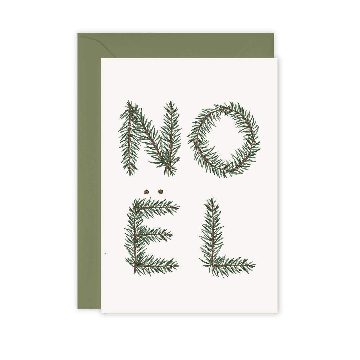 Festive Foliage - NOEL - Christmas Card