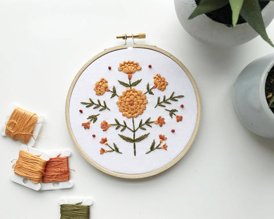 Marigold Embroidery Kit