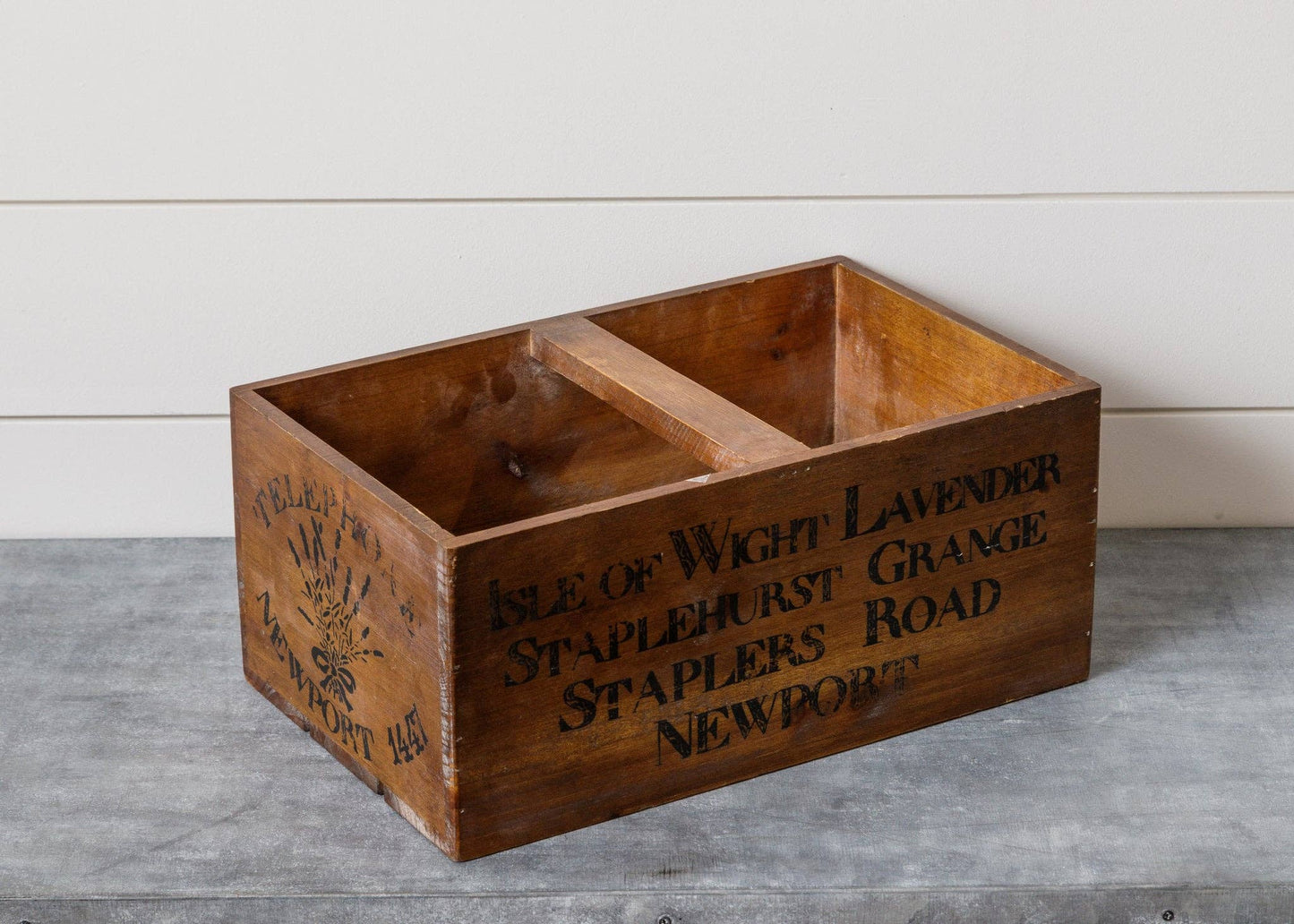 Vintage Lavender Crate