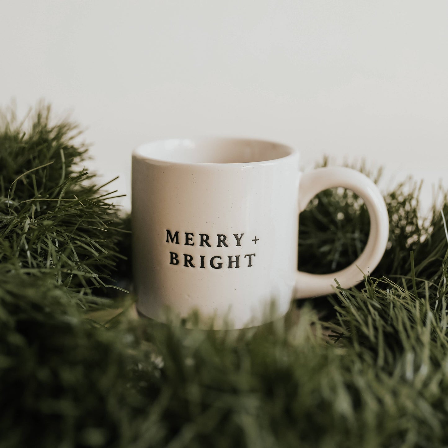 Merry & Bright Stoneware Coffee Mug