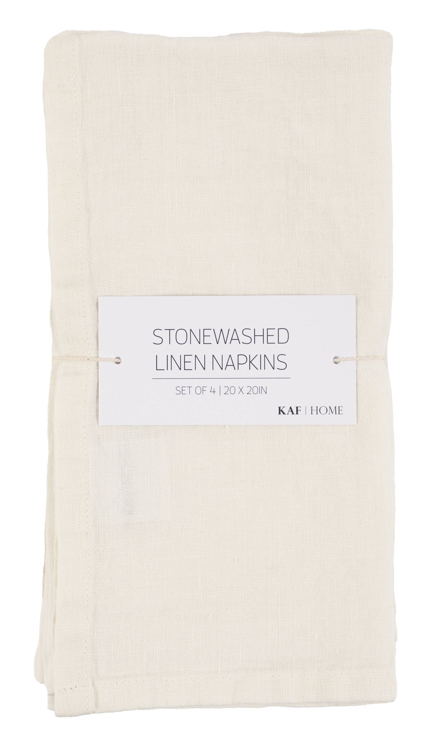 Stone Washed Linen Napkins | Set Of 4