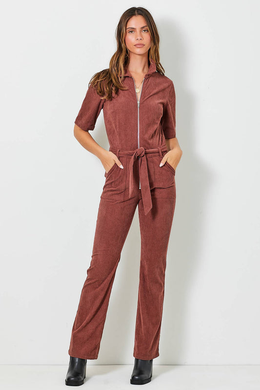 Cinnamon Corduroy Jumpsuit