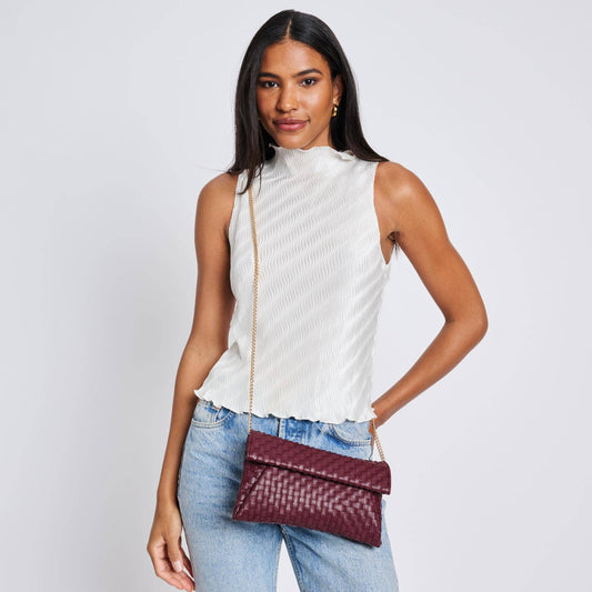 Priscilla Woven Clutch