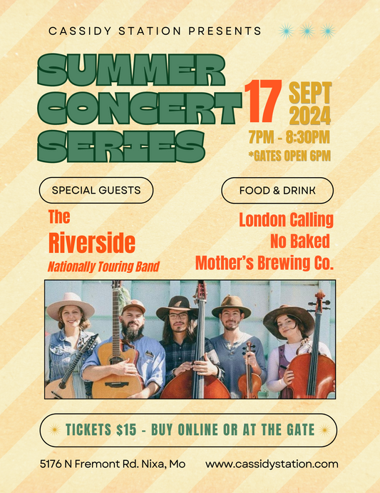 September 17th | Summer Concert Series featuring The Riverside