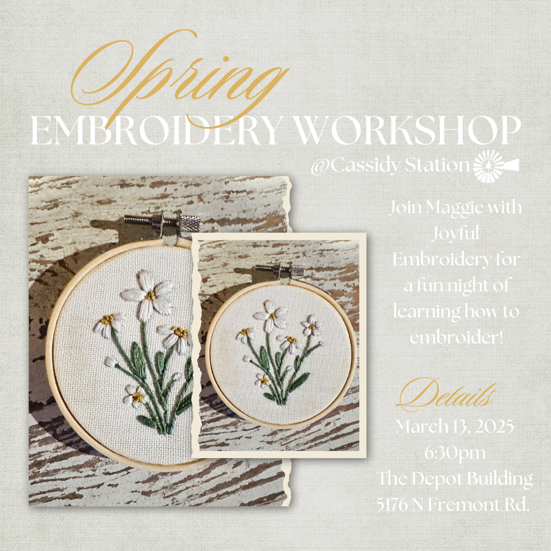 March 13th | Spring Embroidery Workshop