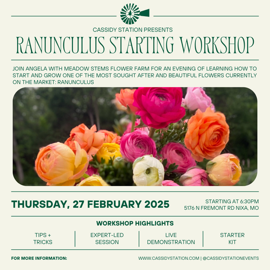 February 27th | Ranunculus Starting Workshop