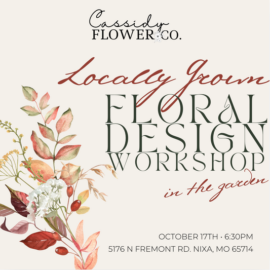 October 17th | Locally Grown Floral Design Workshop in The Garden