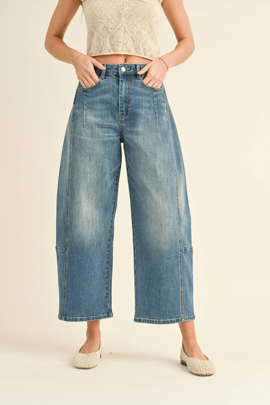 Barrel Denim Pants