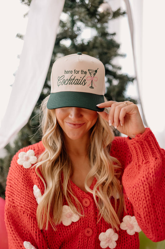 Here for the Cocktail Trucker Hat