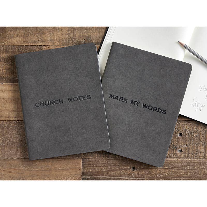 Face to Face Suede Journal - Church Notes