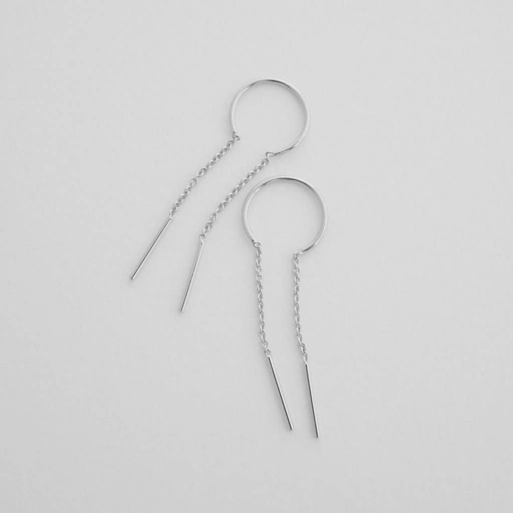 Threader Drop Bar Earrings