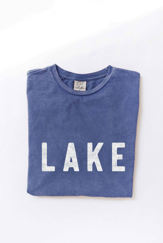 LAKE Mineral Washed Graphic Top