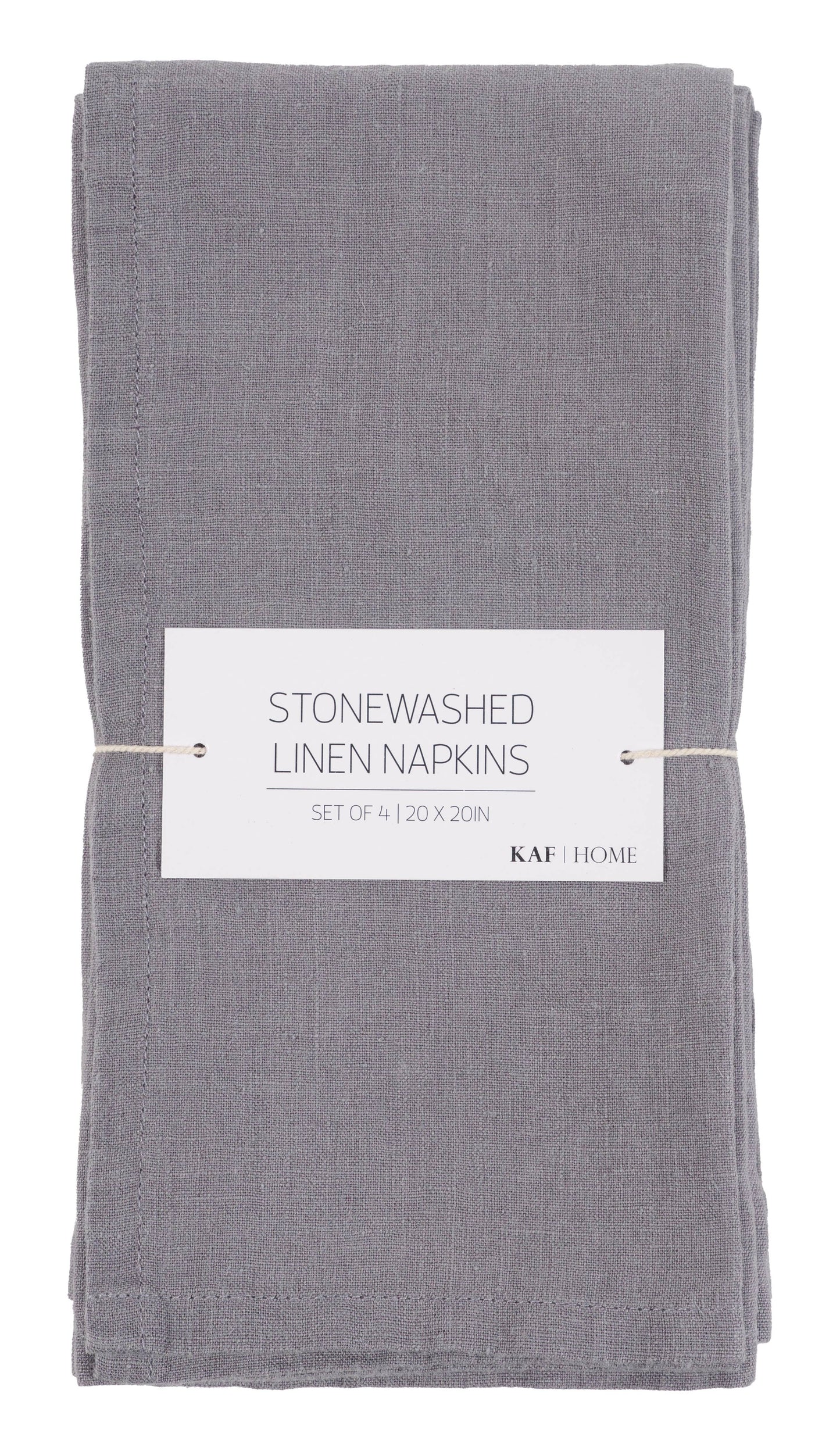 Stone Washed Linen Napkins | Set Of 4