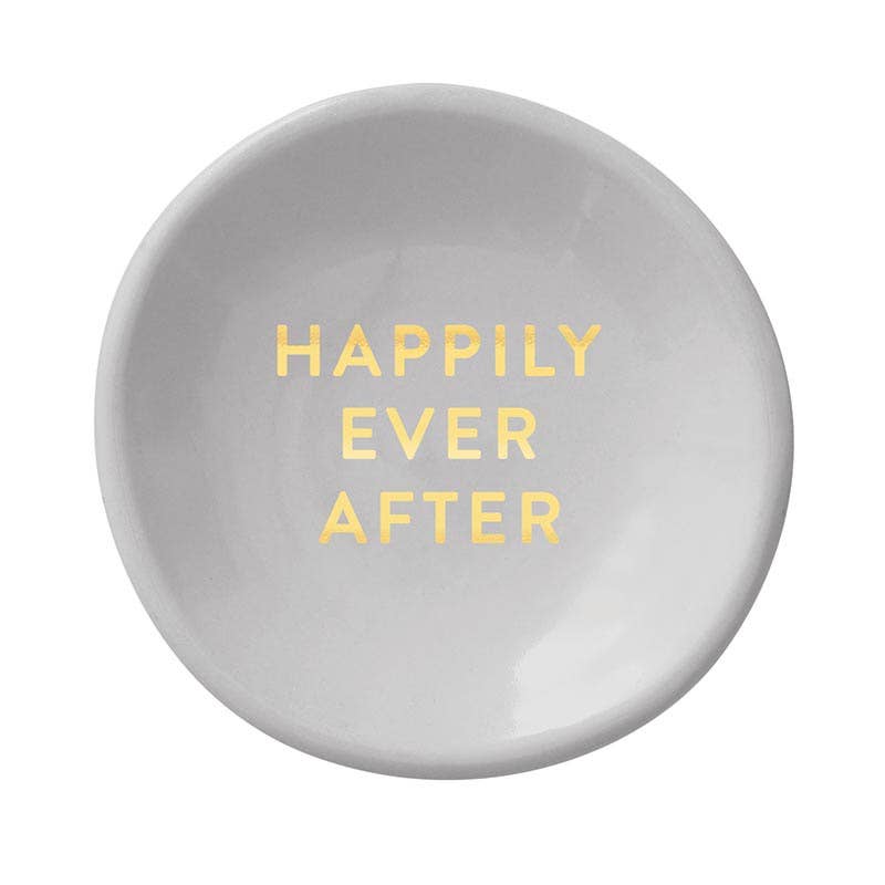 Ceramic Ring Dish & Earrings - Happily Ever After