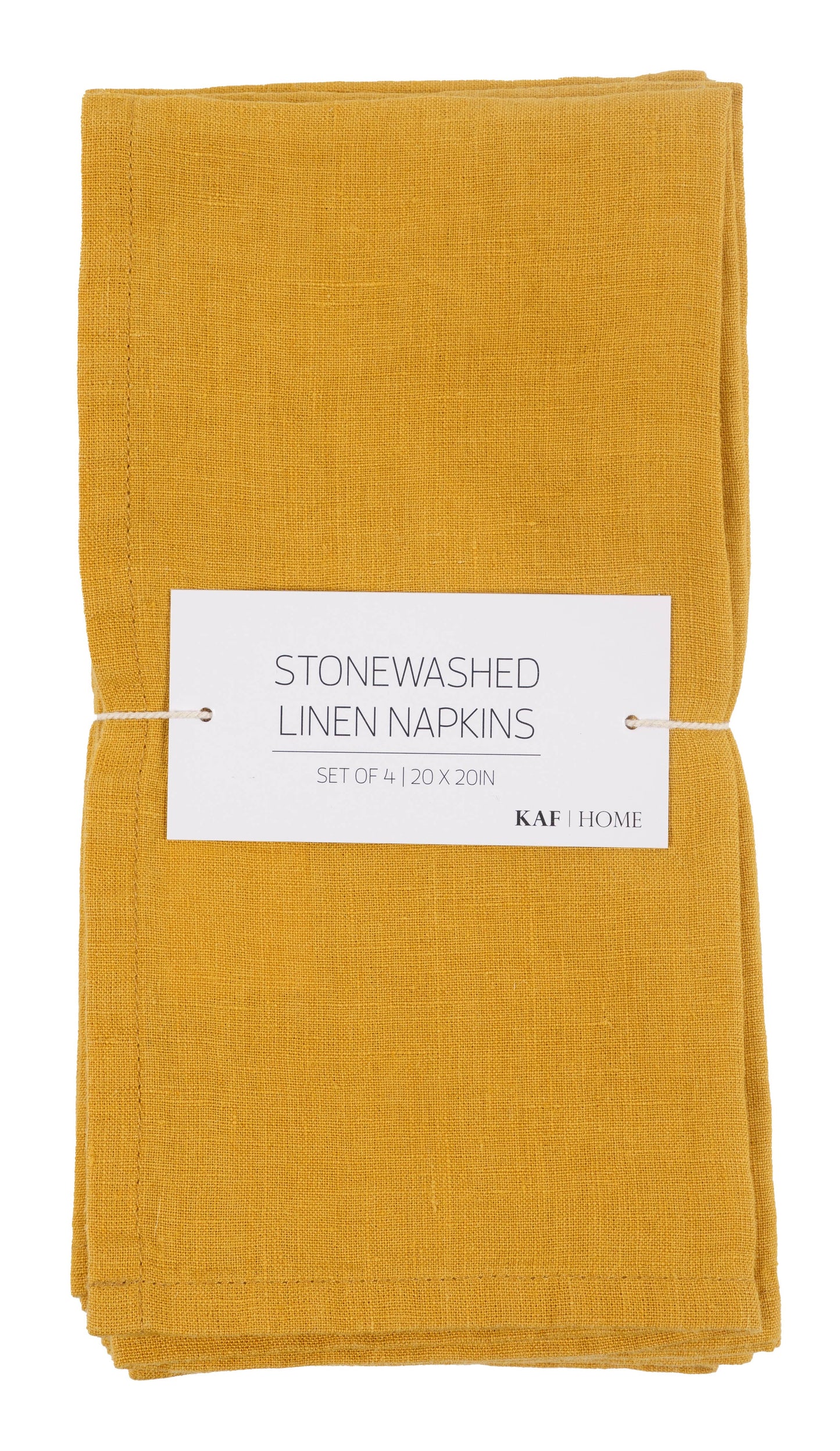 Stone Washed Linen Napkins | Set Of 4