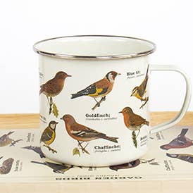 Birds Enamel Mug