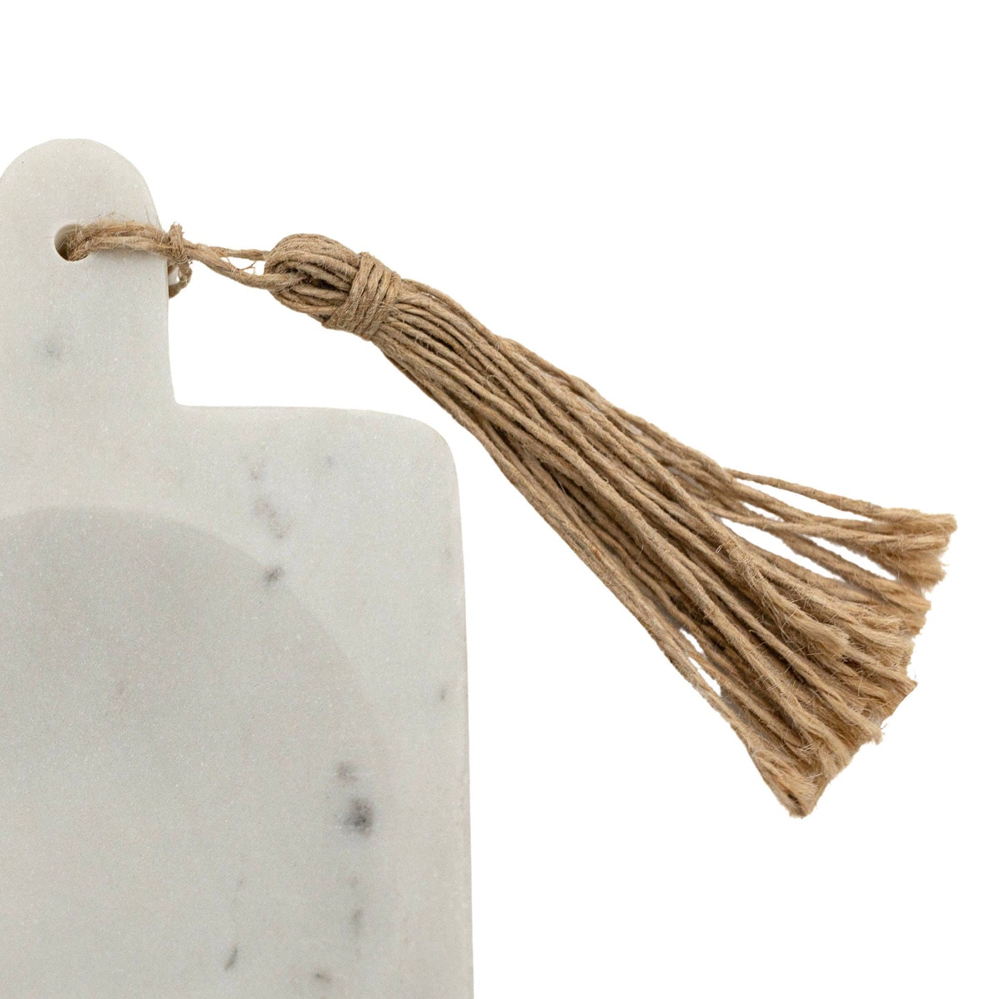 Maggie White Marble & Jute Spoon Rest