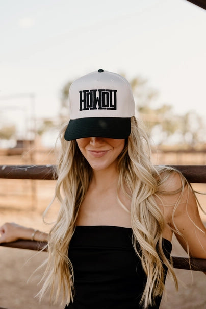 Howdy Hat - Cream and Black