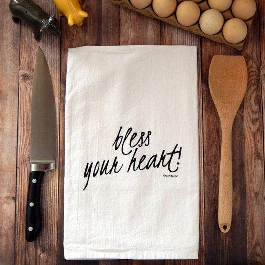 Bless Your Heart Flour Sack Tea Towel