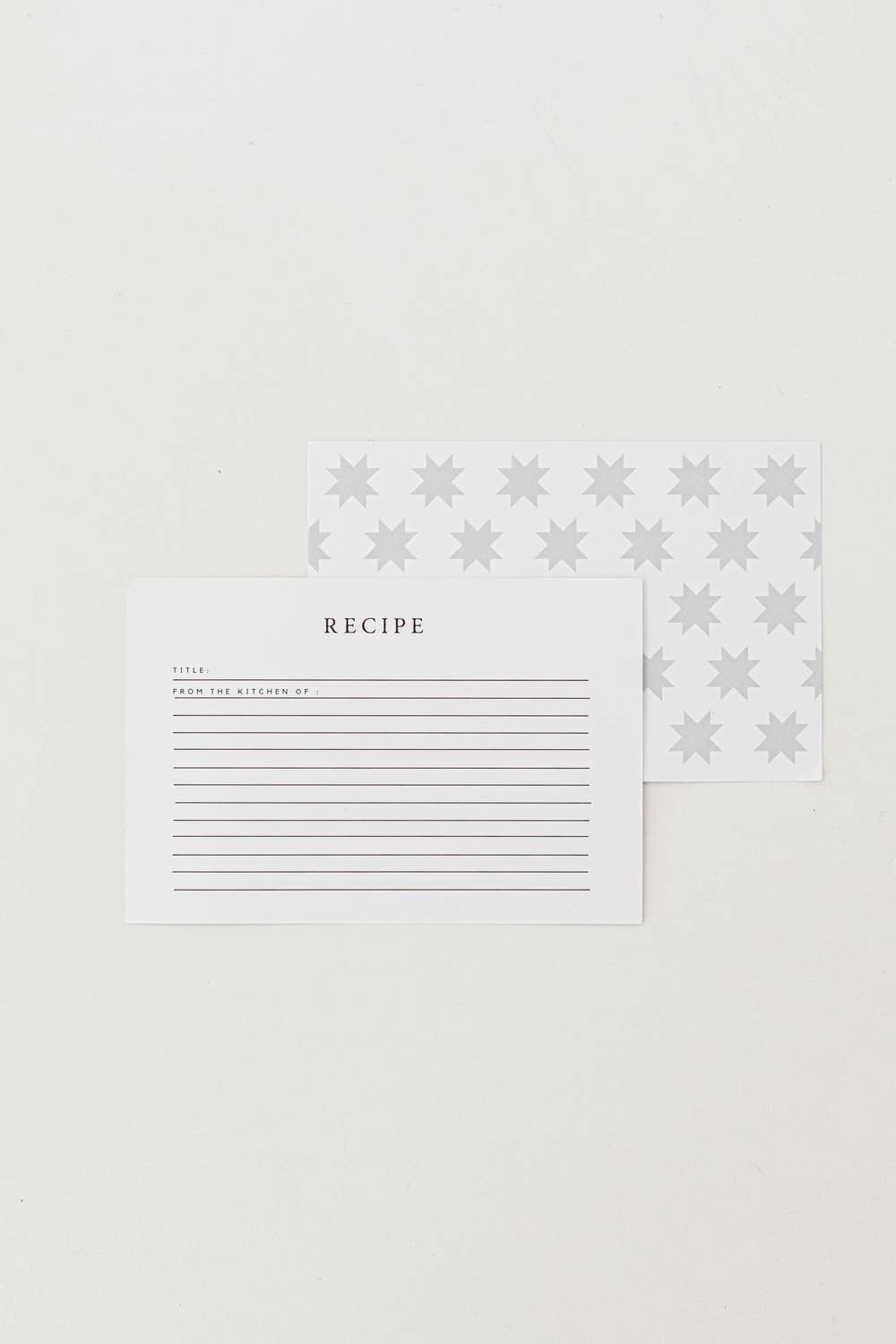 Heirloomed Stationary Recipe Cards - Sawtooth