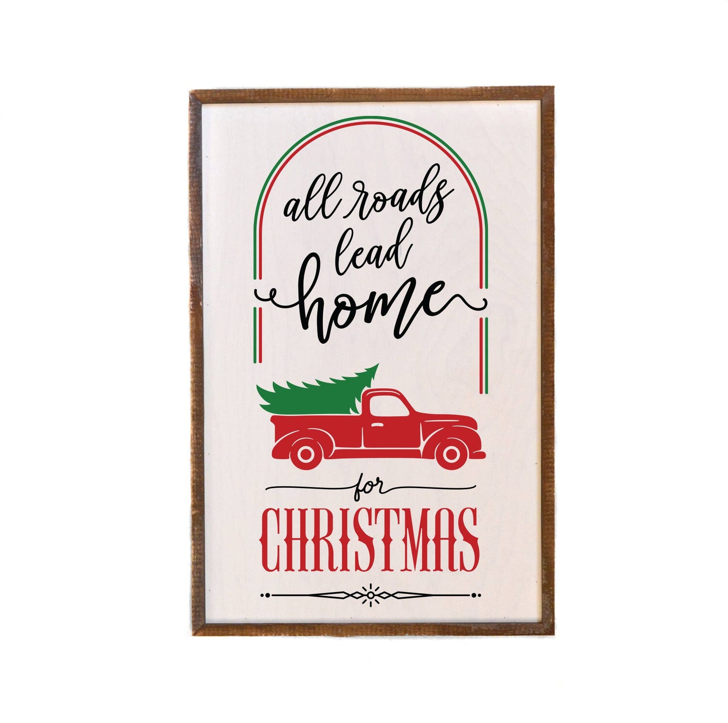 All Roads Lead Home For Christmas Signs