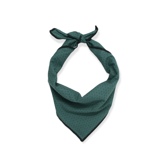 Dog Bandana - Green Geometric