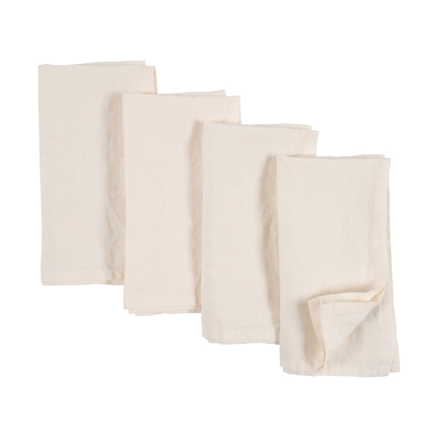 Stone Washed Linen Napkins | Set Of 4