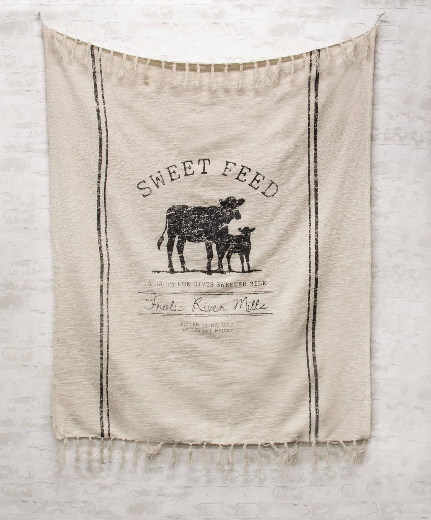 Sweet Feed Farmhouse Throw